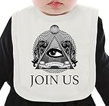 Join Us Slogan ネクタイを有する有機ビブ Medium