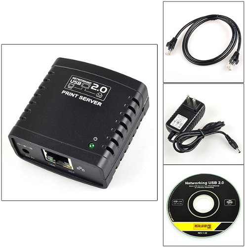 BestDealUSA USB 2.0 LRP Print Server Share a Networking USB Printer New