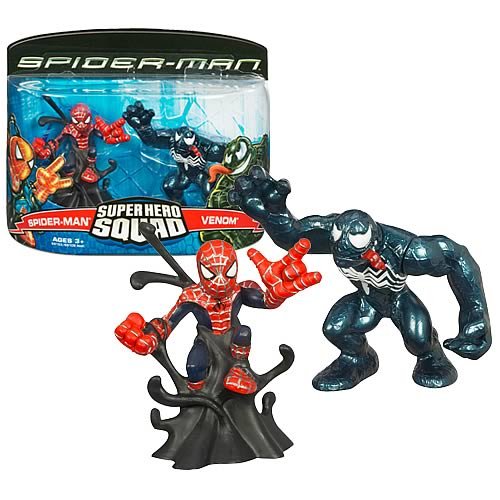 Spider-Man Superhero Squad Spider-Man & Venom 2-Pack, NM