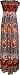 Hawaiian Smocked Tube Maxi Dress Junior Plus Size, 3X, Rust