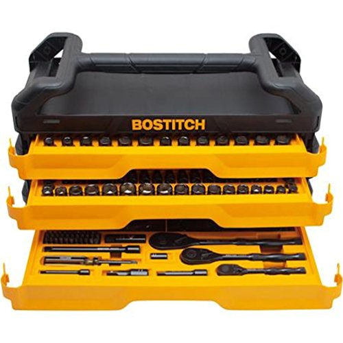Bostitch 235Piece Master Tool Socket and Ratchet Set with Chest and