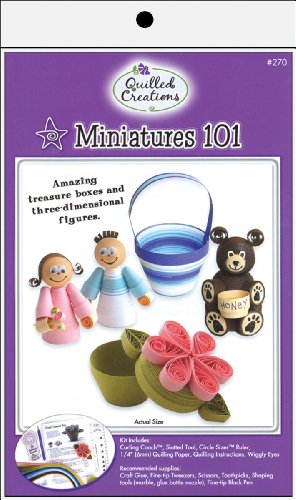Quilled Creations Quilling Kit, Miniatures 101 