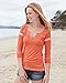 MV Sport-Ladies' Hailey Henley 3/4 Sleeve T-Shirt-W1454