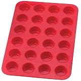 HIC Brands that Cook Essentials Silicone 24-Cup Mini Muffin Pan