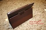 Bear Motion (TM) Genuine Leather Case for iPad 2 2nd Generation Folio with 3-in-1 built-in Stand for Apple iPad 2 (Latest Generation) Tablet (Brown)