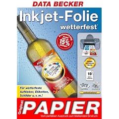 Data Becker Original-Papier : Inkjet-Folie wetterfest matt