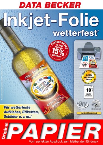 Data Becker Original-Papier : Inkjet-Folie wetterfest matt