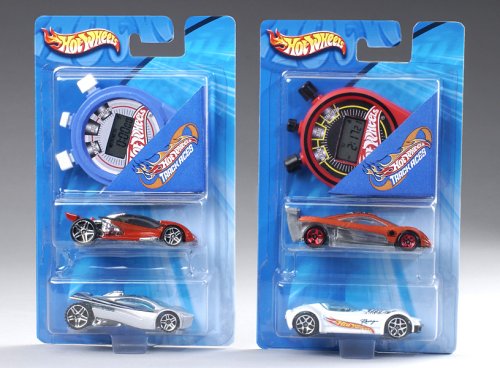 Imagen 1 de Hot Wheels - Pack 2 Vehículos Y Cronómetro (Mattel)