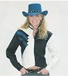 Navy, Cream and Royal Long Sleeve Ladies Western Style Shirt