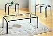 3 Piece Satin Black Occasional Tables By Coaster Furniture