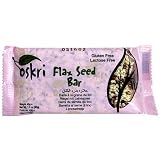 Oskri Organics Honey Bar Flax Seed, 1.5 Ounce Package (Pack of 20)
