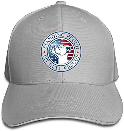 American Pitbull Standing Pround Sandwich Bill Baseball Hats