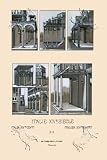 Art Poster, Italy - Urban Architecture of Tuscany, 1300-1600 - 18.75 x 27.5