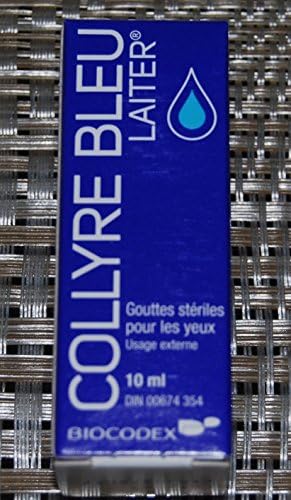 Original Collyre Bleu Blue Laiter Eye Drop -10 Ml New Packaging, Same Formula!