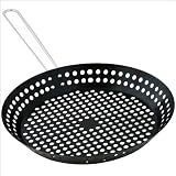 Relaxdays Grillpfanne Barbecue Pfanne 30,5 cm antihaftbeschichtet