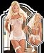 Sheer Bride Plus - Women's Sexy Plus Size Bride Costume Lingerie Outfit