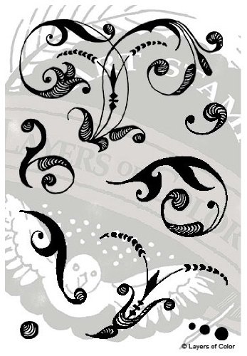 Layers Of Color LOC Creative Flourish Clear Designer 