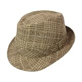 Jaxon Plaid C-Crown Stingy Brim Fedora