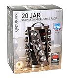 Kamenstein 20 Jar Stainless Steel Spice Rack