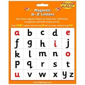 Magnetic a-z letters