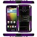 CASEFORMERS Duo Armor PURPLE for LG Lucid 3 (VS876) Combo Case with Stand and Holster