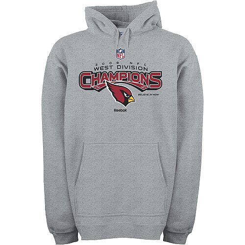 Buy Reebok Arizona Cardinals 2008 NFC Division Champions Locker Room Hooded Fleece by Reebok