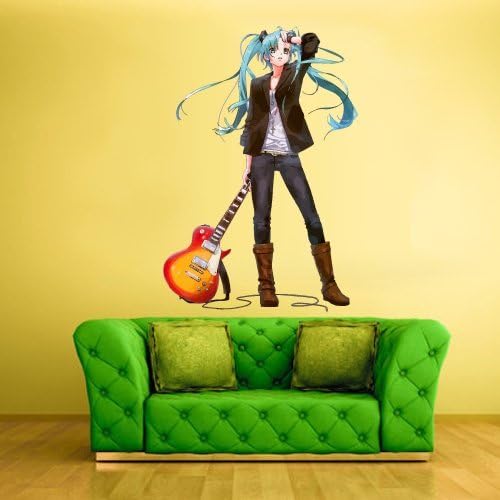 Full Color Wall Decal Mural Sticker Decor Art Poster Anime Girl Star Music Guitar Japan Magic Boxing Box Gloves Piece Comics (Col395)
