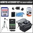 16GB Accessory Kit For CANON POWERSHOT SX160 IS, SX160IS SX20 IS SX20 SX1 IS SX150IS SX150 IS Digital Camera Includes 16GB Secure Digital High Capacity (SDHC) Card Class + Carrying Case + AA Battery & Charger Set + LCD Screen Protector + 50" Tripod + More