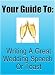 Your Guide To Writing A Great Wedding Speech Or Toast