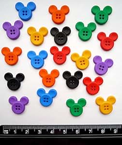 Disney SEW THRU MICKEY - Novelty Craft Buttons & Embellishments by