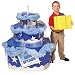 Giant Free-Standing Birthday Cake - Blue