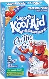 Kool-Aid Sugar Free, On the Go, Tropical Punch , 0.06-Ounce, 10-Count Units (Pack of 6)