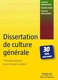 Revue Editions d'Organisation  / Dissertation de culture générale : 30 Fiches pour réussir