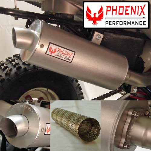 Cheap Amazing Sale Malone Motorsports PHX400EX1SF Honda 400EX Phoenix Spiral Slipon Exhaust