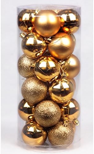 VOLUMUS 96ct Christmas Ball Ornaments 1.6-Inch Colorful Shatterproof Decoration