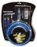 High Power 1600 Watt Amplifier Hook-Up 4 Gauge Amp Wiring Kit & RCA Patch Cable