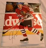 Jeremy Roenick Autographed Chicago Blackhawks 11x14 Photo W/PROOF, Picture of Jeremy Signing For Us, Chicago Blackhawks, Philadelphia Flyers, Phoenix Coyotes, San Jose Sharks, Los Angeles Kings