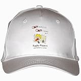 CRAZY PEOPLE DO CRAZY THINGS BUT Rugby Players ARE PERFECTLY SANE! White Hat / Baseball Cap