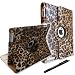 FINTIE® (Leopard Brown) 360 Degree Rotating Stand Smart Cover PU Leather Case for iPad 2 / the new iPad 3 (wake/sleep capability)