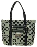 Coach Poppy Signature Blocked Op Art Glam Shopper Book Bag Tote 14530 Black White 51CZdsHitkL. SL160 Coach Poppy Signature Blocked Op Art Glam Shopper Book Bag Tote 14530 Black White