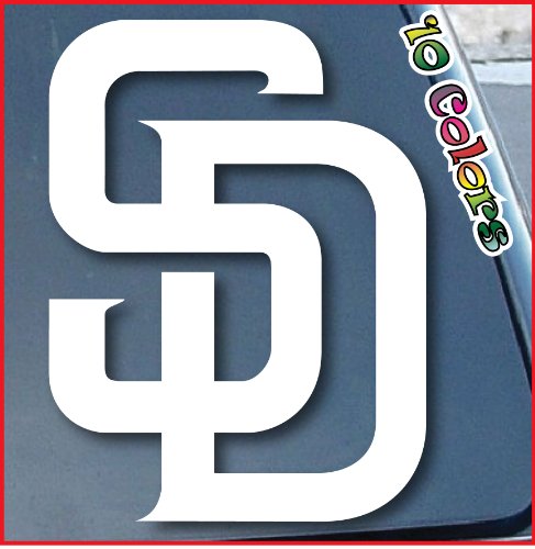 San Diego Padres Car Window Vinyl Decal Sticker 7