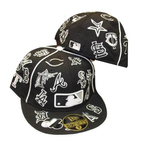 Major League Baseball MLB Logo Black Hat / Cap
