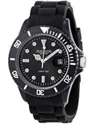 Madison Candy Time Black Polycarbonate Unisex Watch U4167A-2