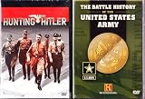 Hunting Hitler , The Battle History of The United States Army : The History Channel 2 Pack Collection