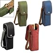 Corvina Insulated 1-Bottle Wine Tote w/ Corkscrew & Strap (Black/Silver)