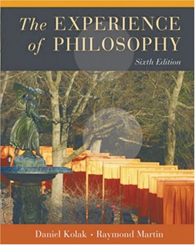 Textbook - The Experience of Philosophy