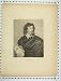 ANTIQUE ENGRAVING MAN CURLY HAIR MASK BANNERMAN PRINT