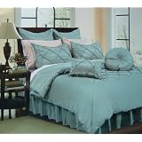 16 Pc Riviera Queen Comforter Bed in a Bag, Includes Two 200 Thread Count Egyptian Cotton... by Egyptian Factory Store