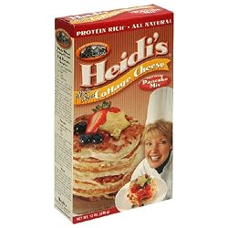 Heidi's Cottage Classics Whole Wheat Cottage Cheese Pancake Mix, 12-Ounce Boxes (Pack of 6)