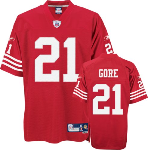 Frank Gore Red Reebok 2008 NFL Premier 2008 San Francisco 49ers Jersey